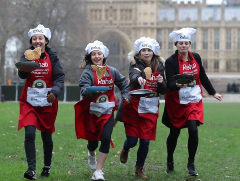Pancake race, UK