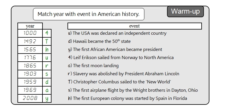 Unit 15 Warm-up answer