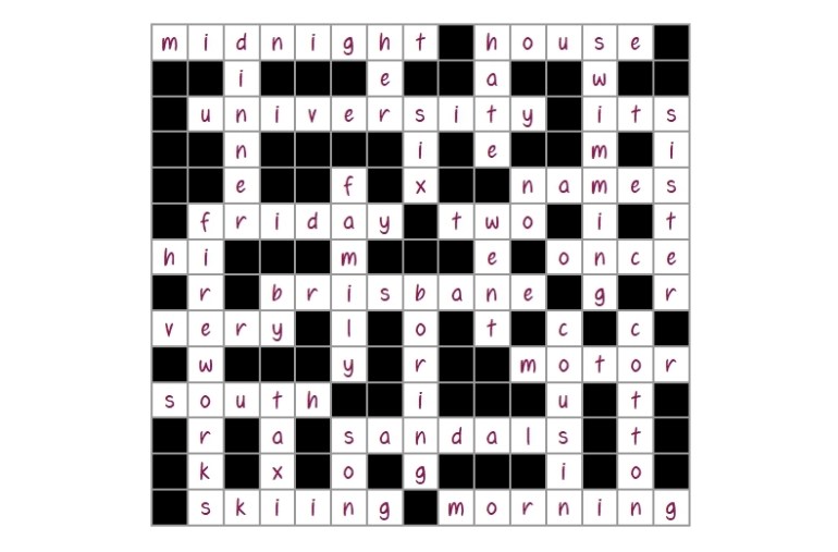 Unit 7 Crossword answer