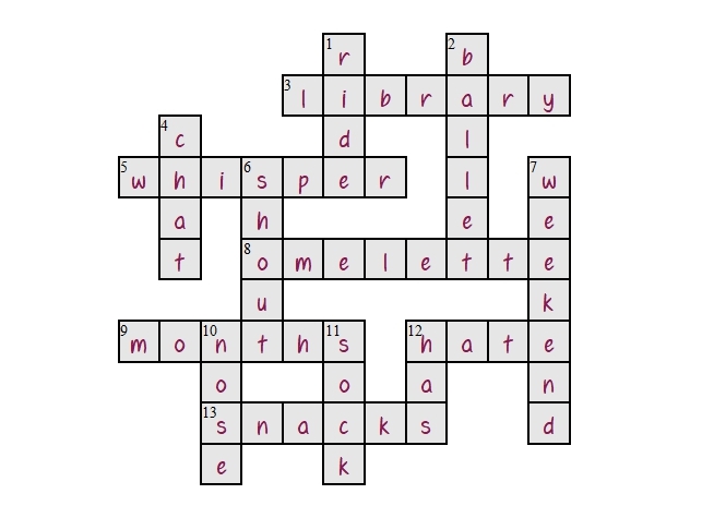 Unit 11 Puzzle answer