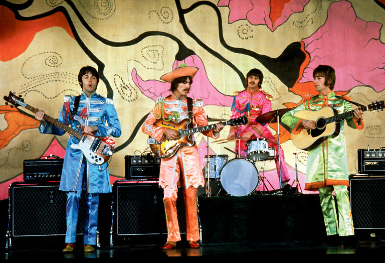 The Beatles, performing Hello, Goodbye