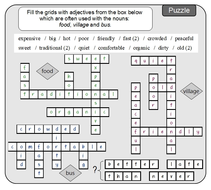 Unit 4 Puzzle answer