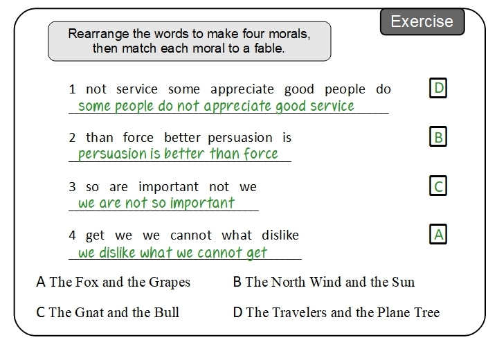 Unit 1 Exercise answers