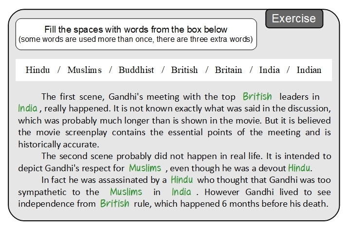 Unit 8 Exercise answer