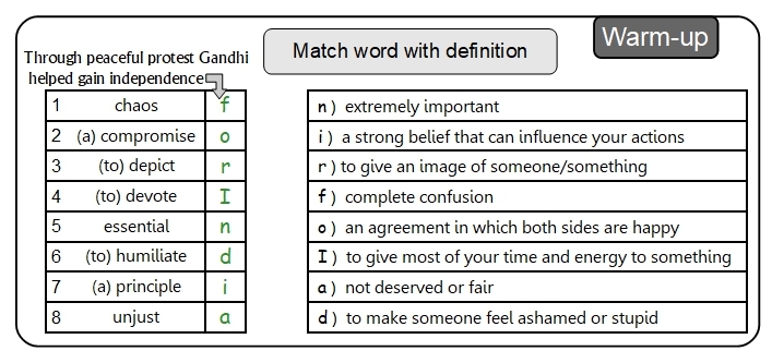 Unit 8 Warm-up answer