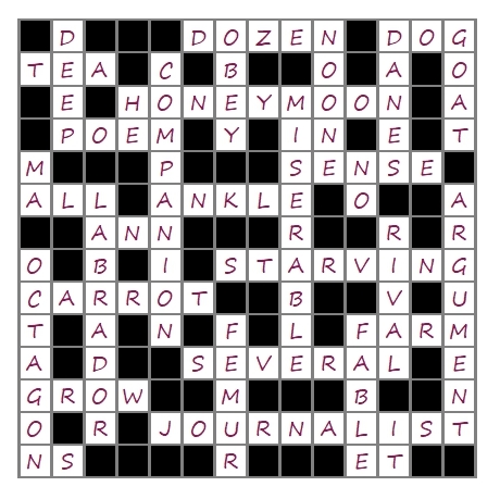 Unit 9 Crossword answer