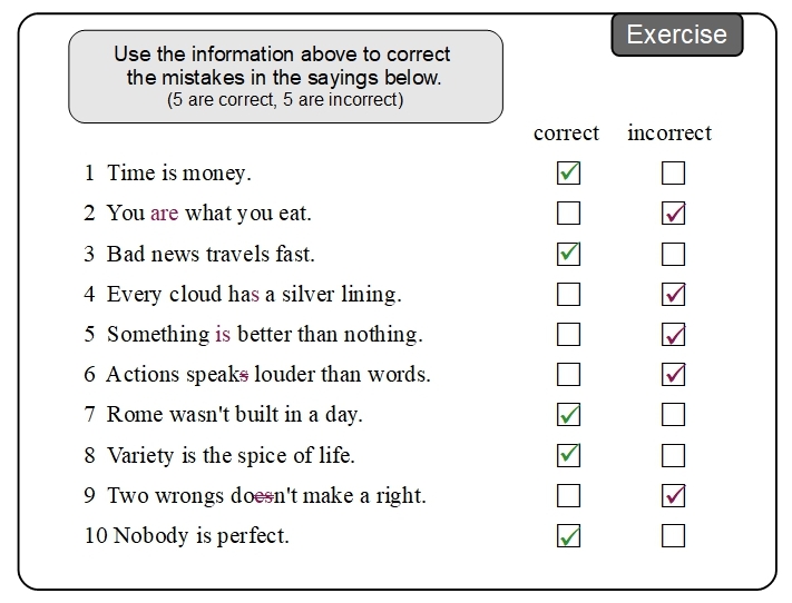 Unit 12 Exercise answer