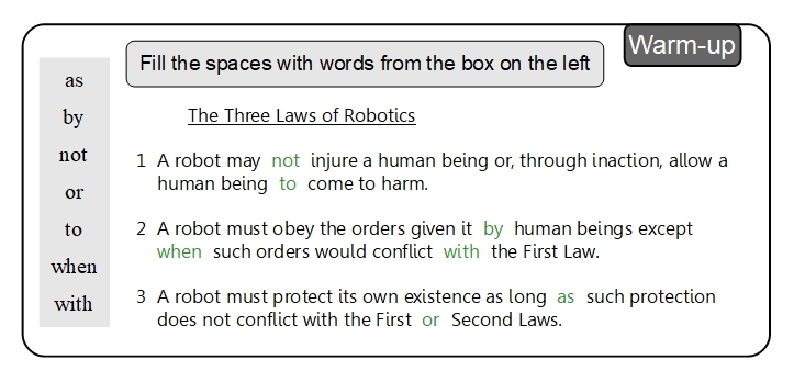 Unit 12 Warm-up answer