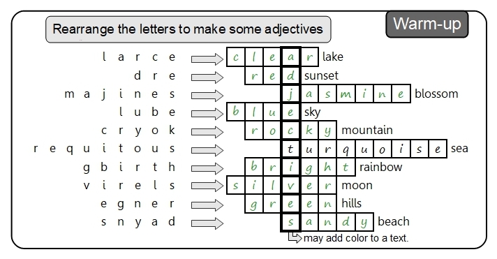 Unit 13 Warm-up answer