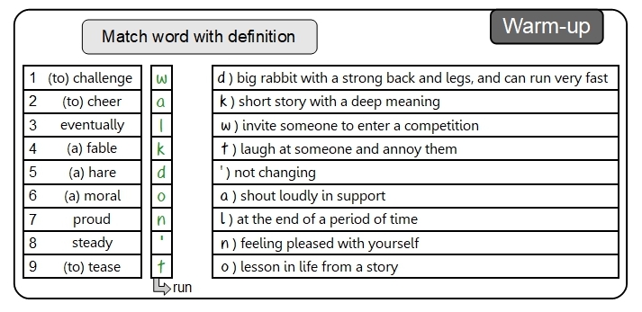 Unit 19 Warm-up answer