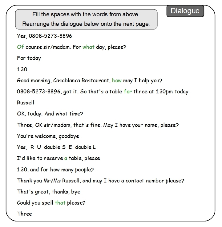 Unit 6 Exercise answer