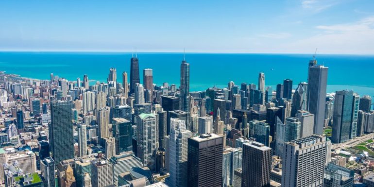 Lake Michigan, from the Skydeck, Willis Tower, Chicago