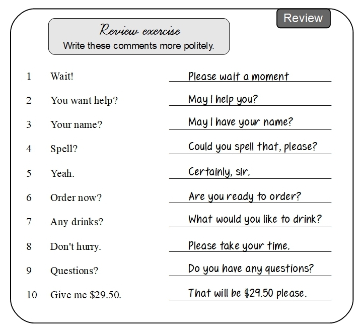 Unit 11 Review exercise answer