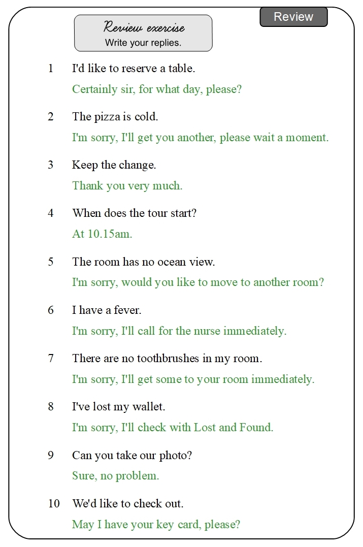 Unit 13 Review exercise answer