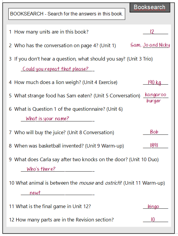 Intro Booksearch answer