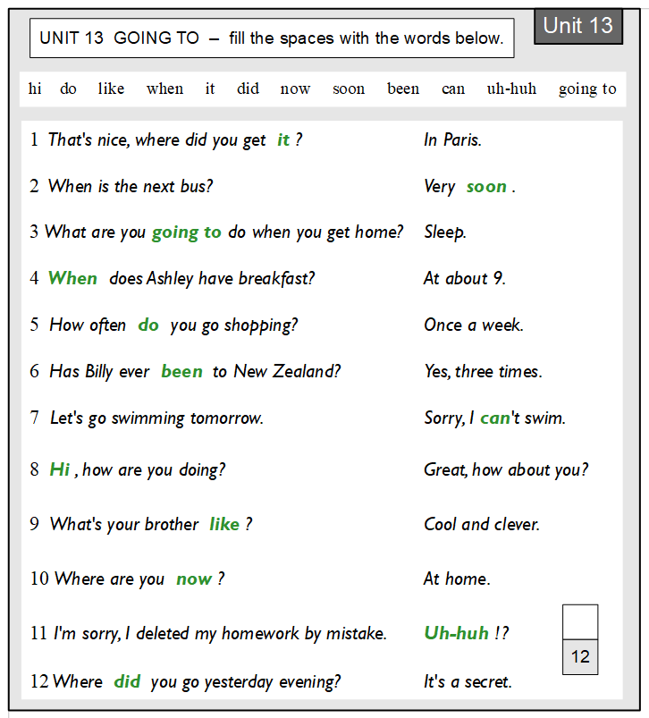 Revision Unit 13 answer