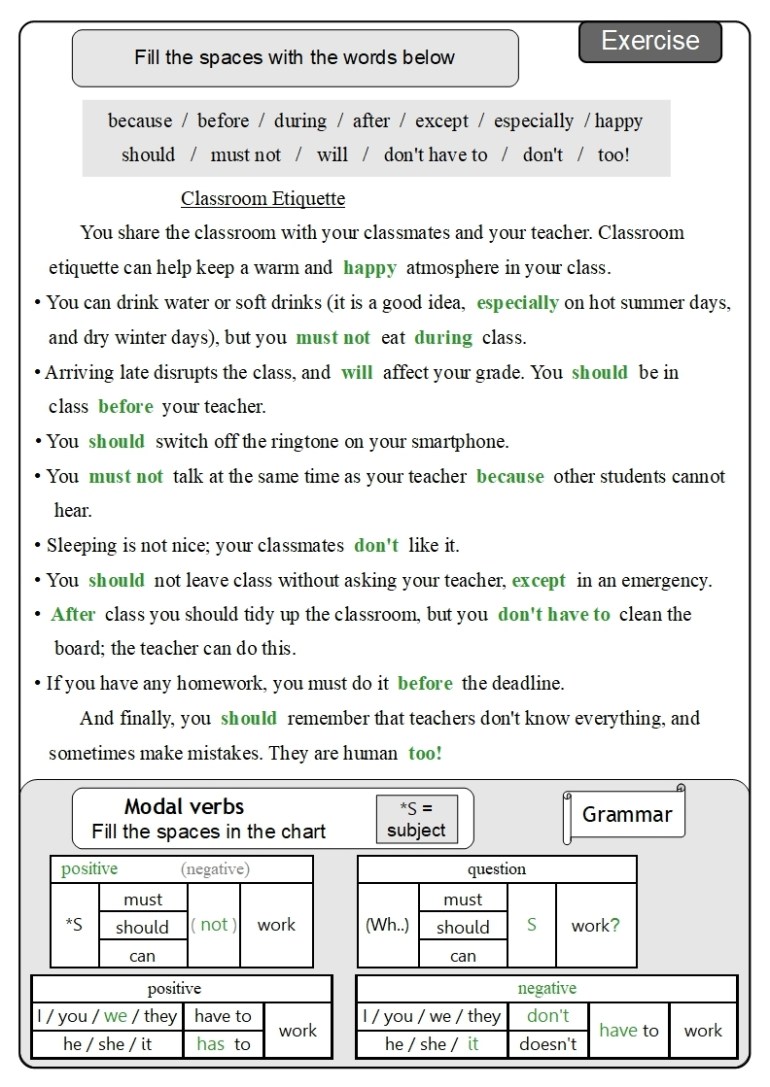 Unit 7 Exercise answer